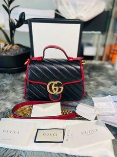 GUCCI GG MARMONT TOP HANDLE BAG MINI