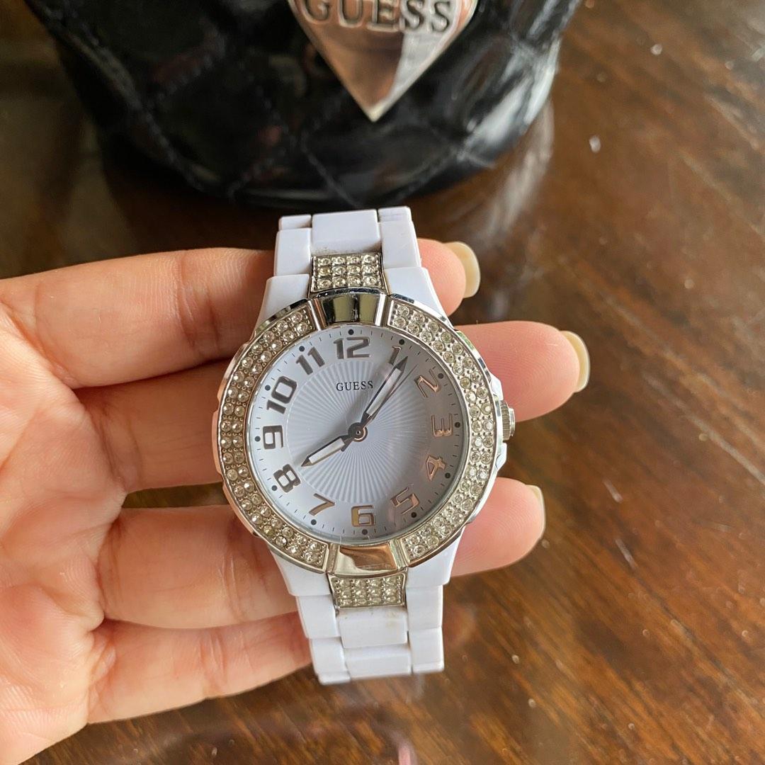 Guess watch deals white