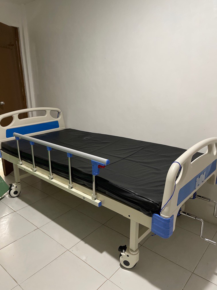 Hospital Bed with Mattress, Furniture & Home Living, Furniture, Bed