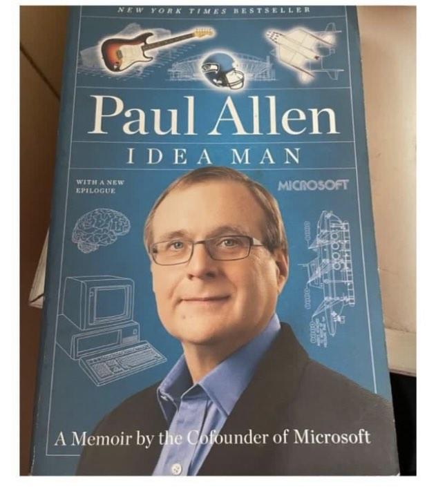Idea Man: Book About Microsoft Founder Paul Allen (Category: Storybooks) located in San Juan City. Submitted by pepper92 (Listing ID 1170724622, Image 1). Description: -great condition -Idea Man: Goodreads rating 3.8/5 -a memoir by Microsoft founder Paul Allen (originally bought for P695) - a book about vision, innovation, sacrifice and the power of self-belief.
