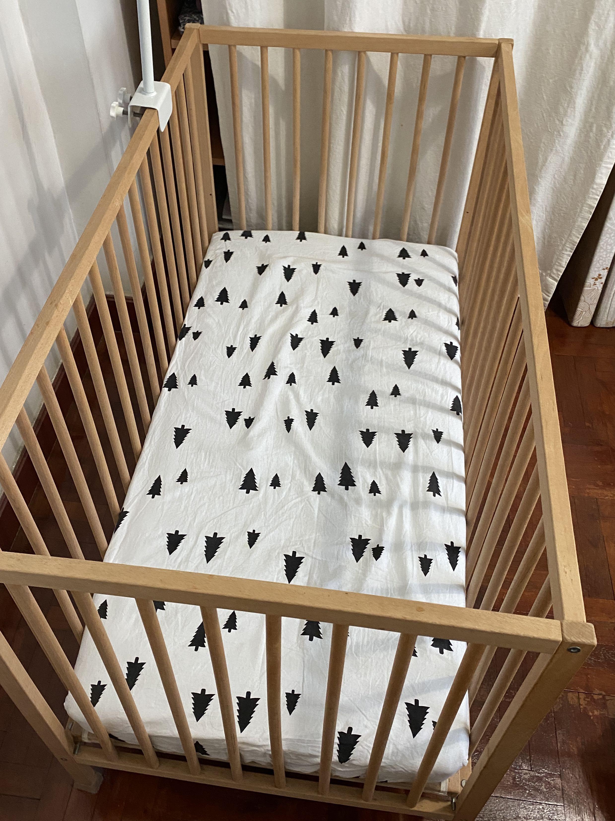 IKEA baby cot and mattress, Babies & Kids, Baby Nursery & Kids