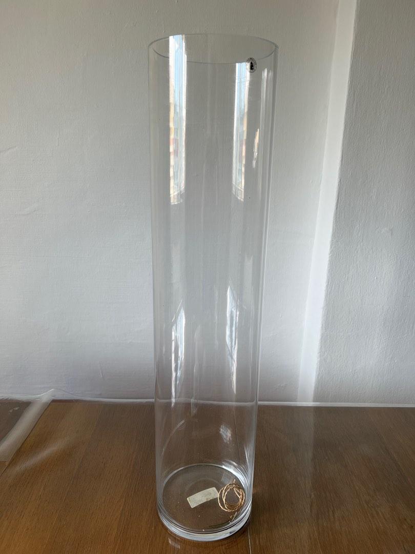 IKEA Cylinder Glass Vase, Furniture & Home Living, Home Decor, Vases
