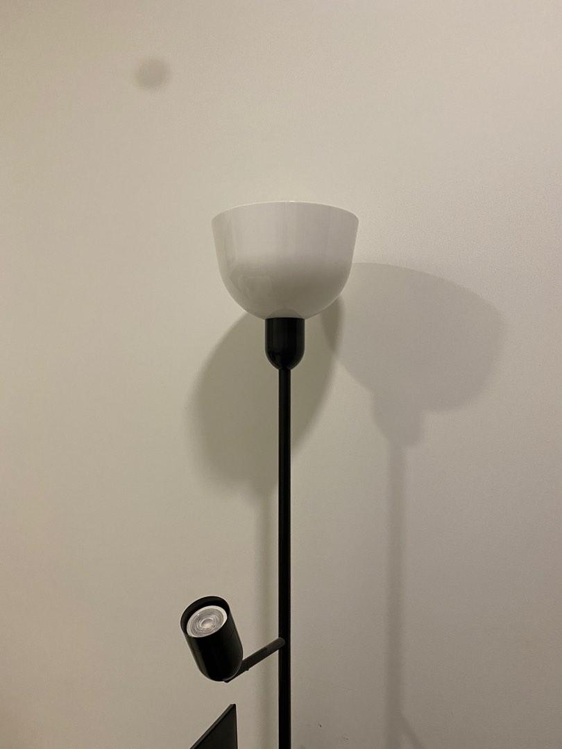 Ikea Hektogram Floor Lamp + Reading Light, Furniture & Home Living