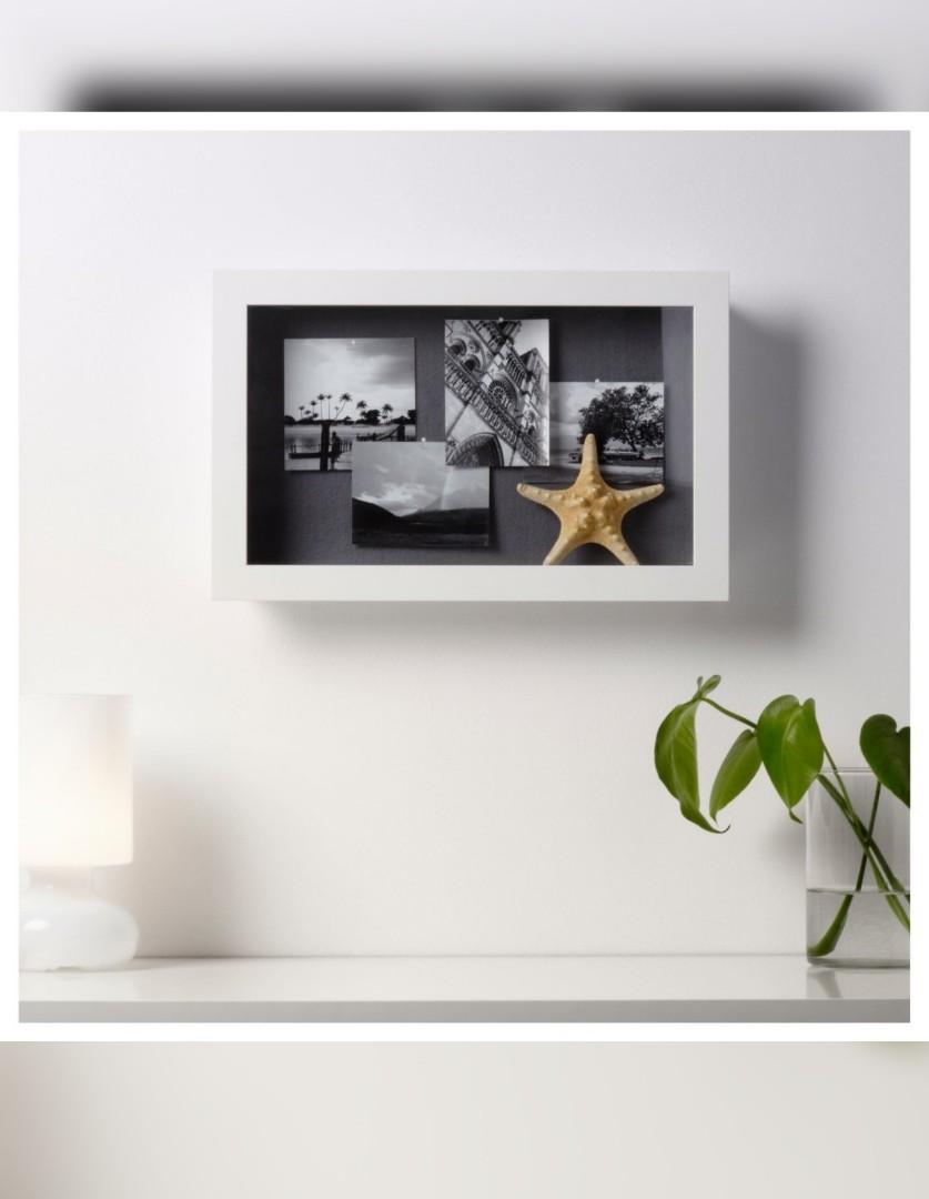 IKEA KASSEBY Display Shadow Box, White, Furniture & Home Living, Home
