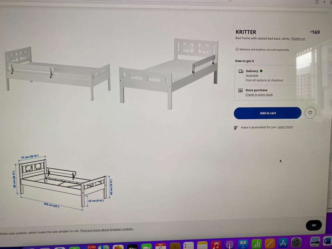 IKEA Kritter children bed, Babies & Kids, Baby Nursery & Kids Furniture
