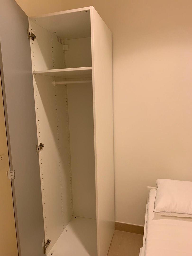 IKEA Pax single wardrobe with mirror door, Furniture & Home Living