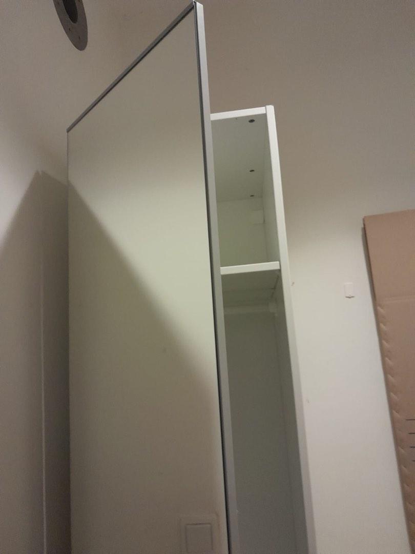 IKEA Pax single wardrobe with mirror door, Furniture & Home Living