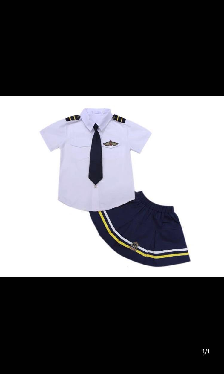 Dress Up America Pilot Costume for Boys and Girls - Airline Captain Uniform  for Kids - Role Play Dress Up for Children