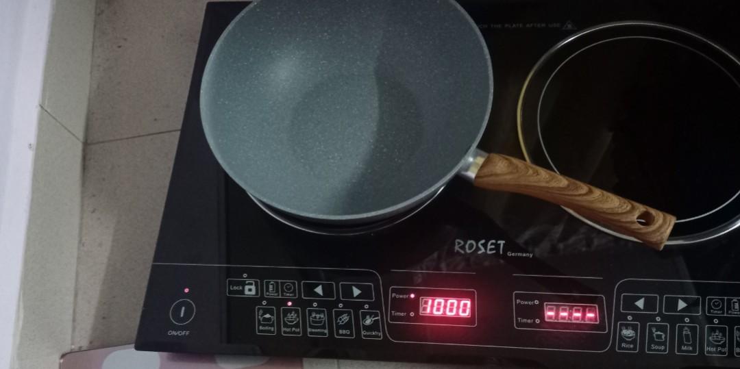 Induction + Halogen Cooker Roset Germany RS2101C, TV & Home Appliances