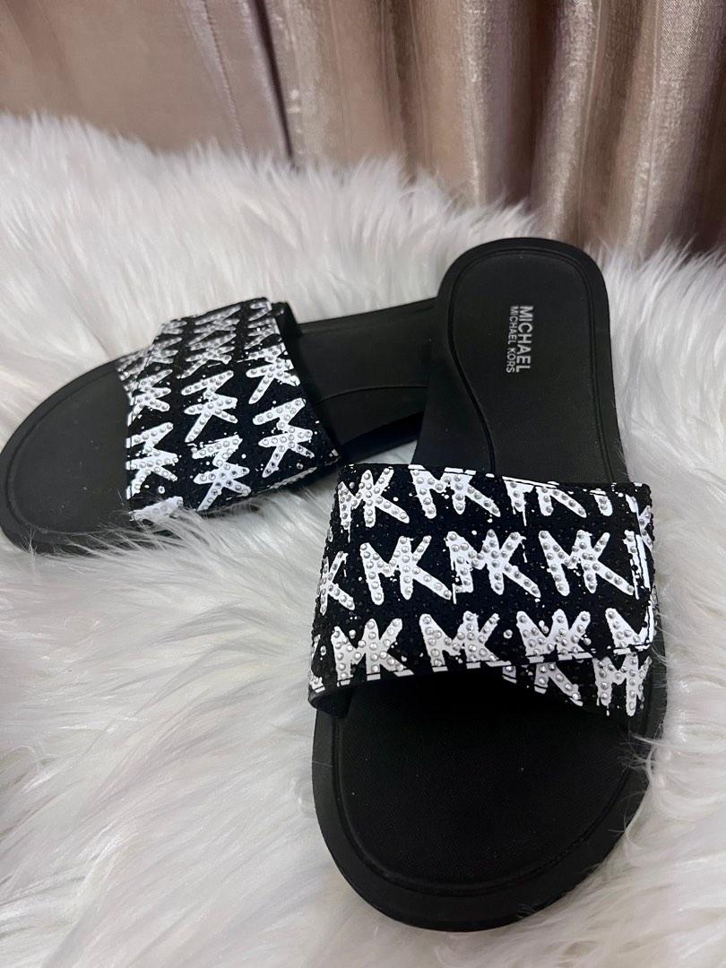 Michael kors graffiti slides sales