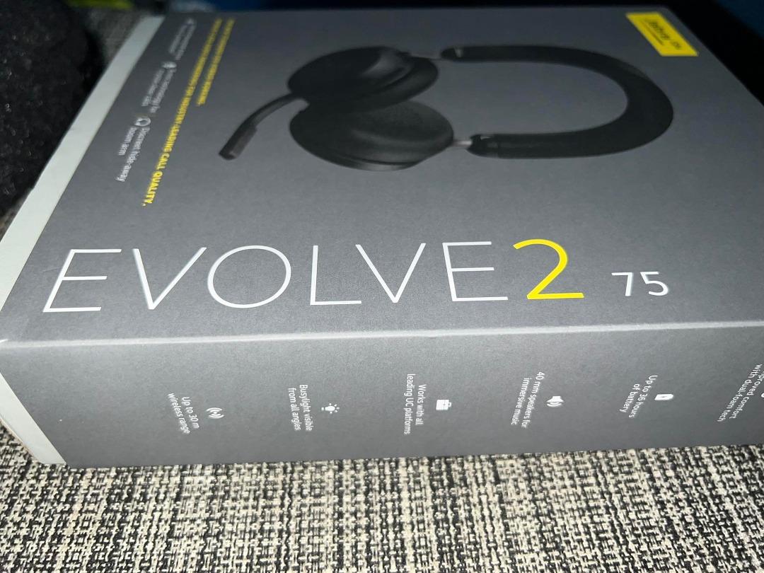 Jabra Evolve2 75 Wireless Headset (Brand New) RUSH/PRICE DROP!!! (Category: Headphones & Headsets) located in Quezon City. Submitted by abcdexvii (Listing ID 1183293124, Image 3). Description: Jabra Evolve2 75 Wireless Headset PRICE DROP!!! Brand New Original Purchase Price: P18,000+ Price: P12,000 (Slightly Negotiable) Product Color: Black UC (Unified Communication) Version Connectivity: USB-A (Code: Jabra Evolve2 75 - USB-A UC - Black | 27599-9