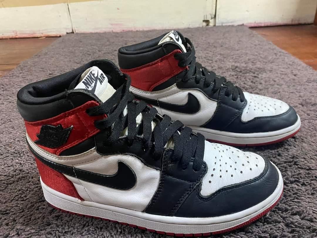 Satin black online toe resell
