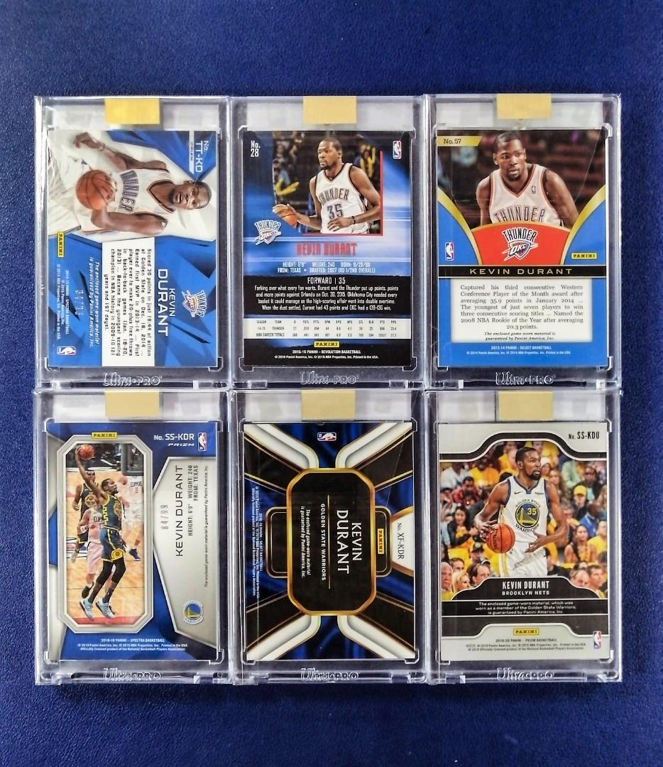 Kevin Durant NBA Cards with Free Magnetic Case, Hobbies & Toys, Toys & Games on Carousell