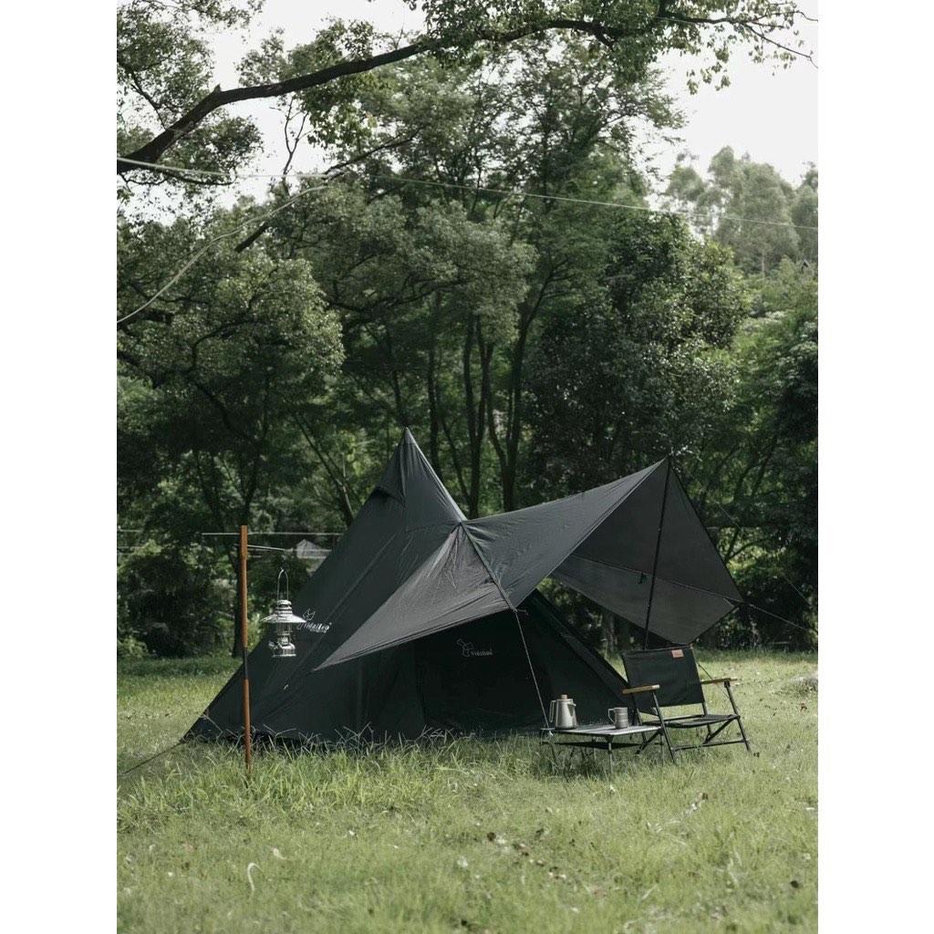 Khemah Vidalido TeePee MX Pro tent black, Sports Equipment, Hiking ...