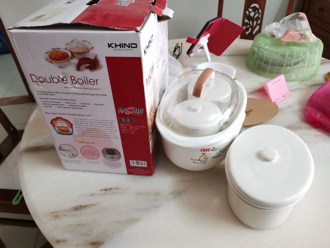 Khind double boiler, TV & Home Appliances, Kitchen Appliances, Other