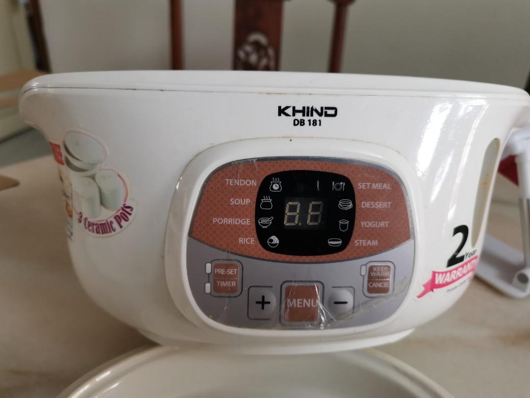 Khind double boiler, TV & Home Appliances, Kitchen Appliances, Other