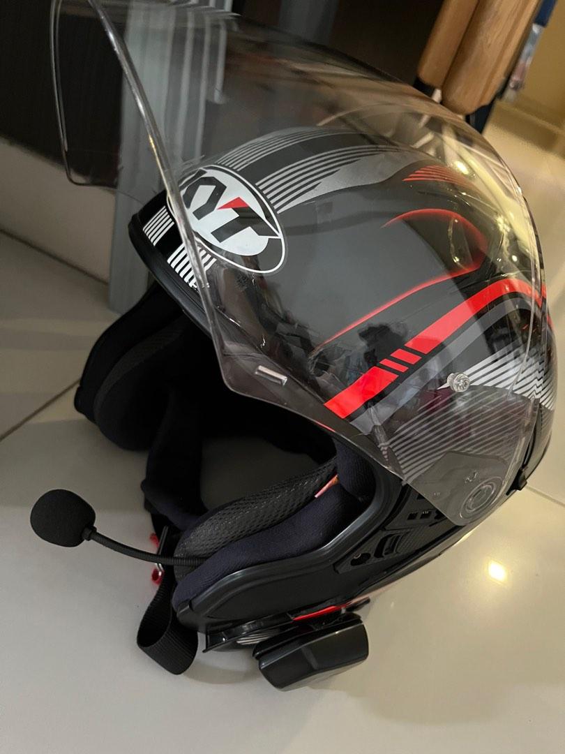 KYT NFJ Helmet Fitted With Bluetooth Device For Sale, Motorcycles