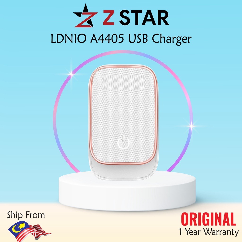 LDNIO A4405 USB Charger With LED Touch Lamp (4-USB Port, Fast Charging ...