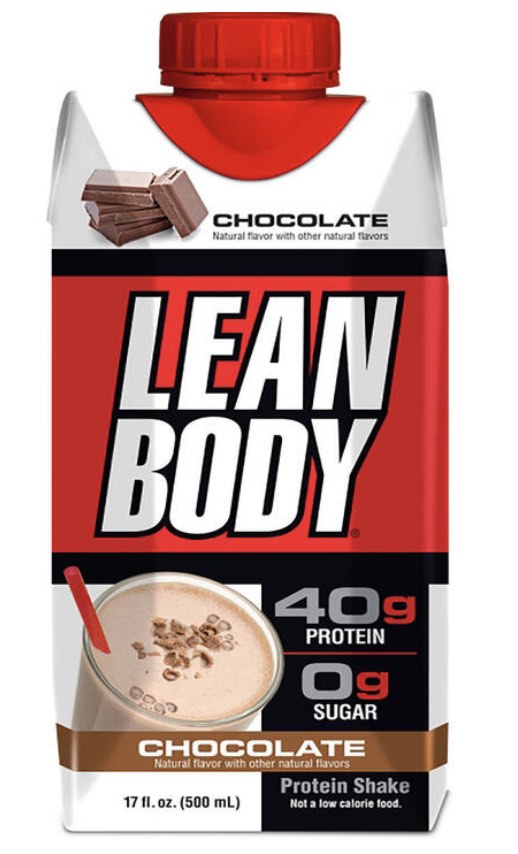 Lean Body Protein Shake Chocolate (500ml) 12 PACK (RTD), 健康及營養食用品, 健康
