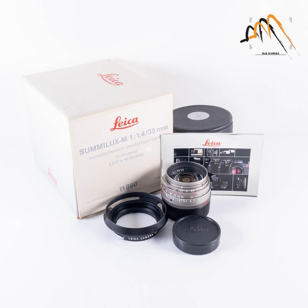 Leica Summilux M 35mm F/1.4 Pre-A Titanium Lens Yr.1990 Germany