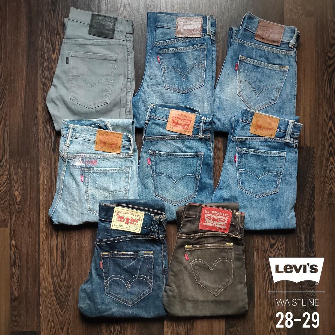 LEVI S STRAUSS ORIGINAL DENIM COLLECTION Waistline 28 30 Men s Fashion Bottoms Jeans on Carousell