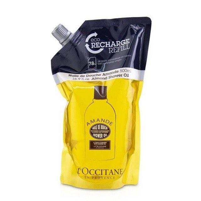 Loccitane Almond Shower Oil Refill 500ml, Beauty & Personal Care, Bath