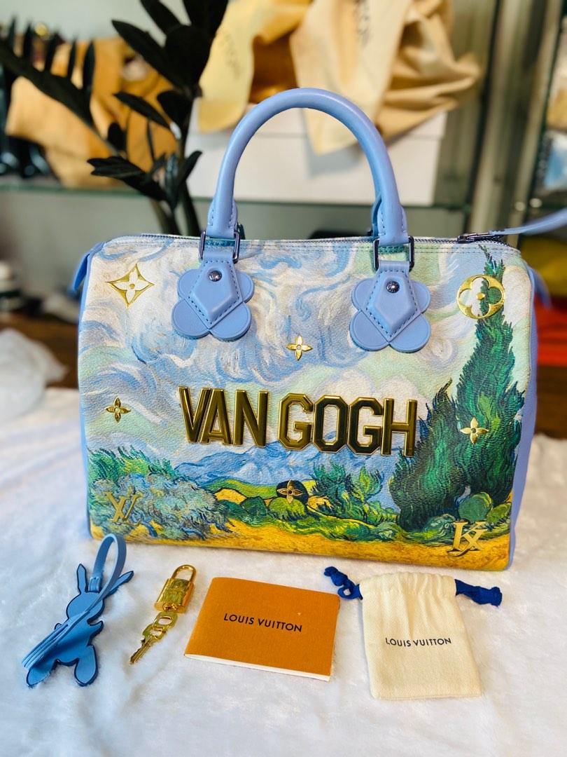 Lois Vuitton x jeff Vangogh speedy master bag