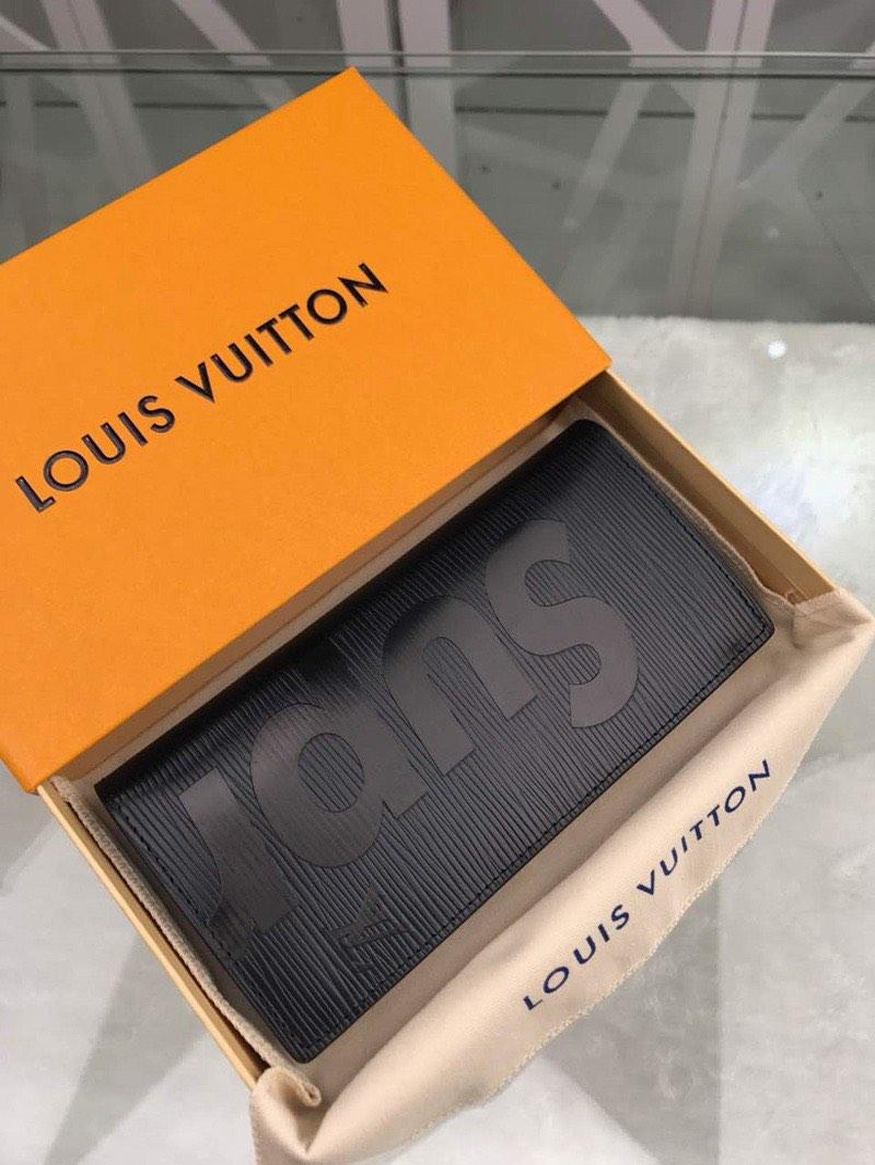 Louis Vuitton x Supreme Brazza Wallet Epi BlackLouis Vuitton x