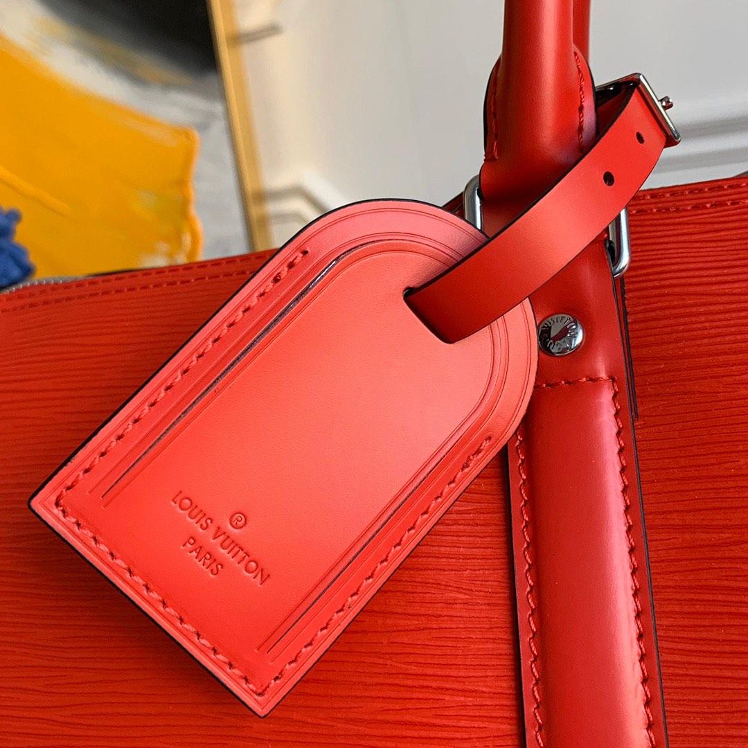 Louis Vuitton LV Supreme Red Epi Keepall Bandouliere 45 With strap