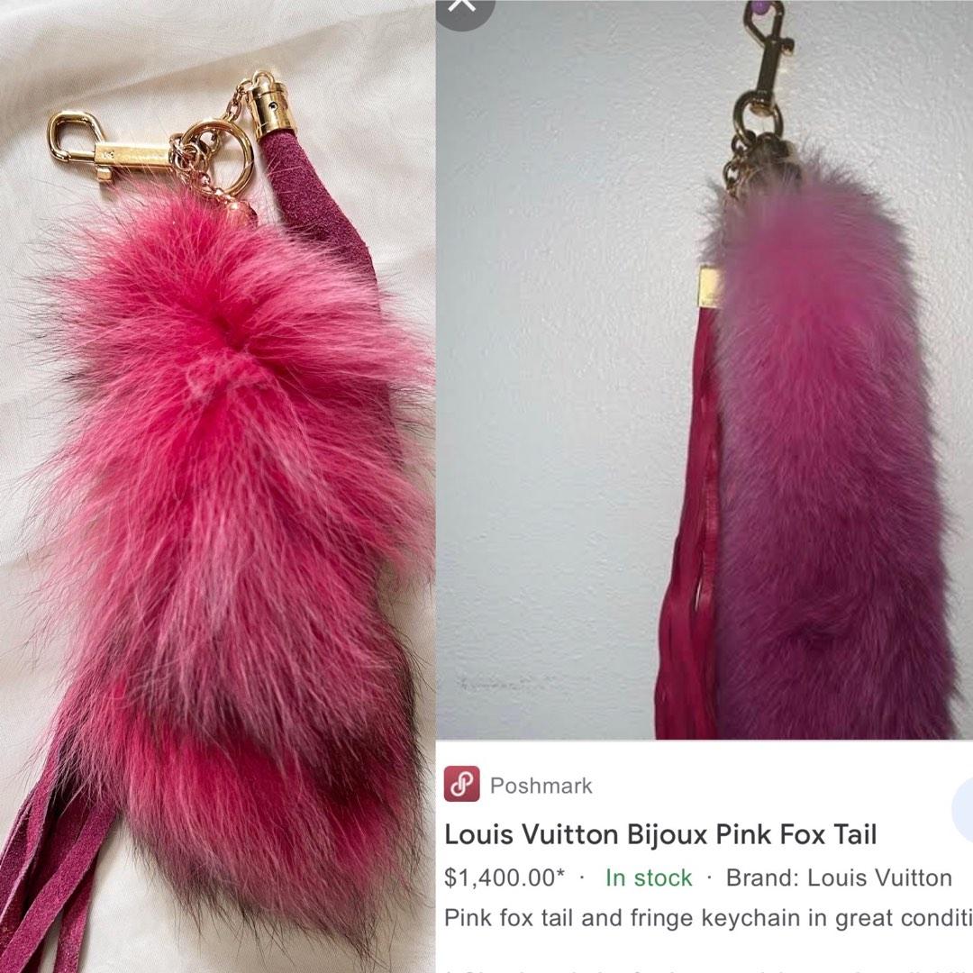 LV Fox Fur Keychain/Bag Charm — Frostytch