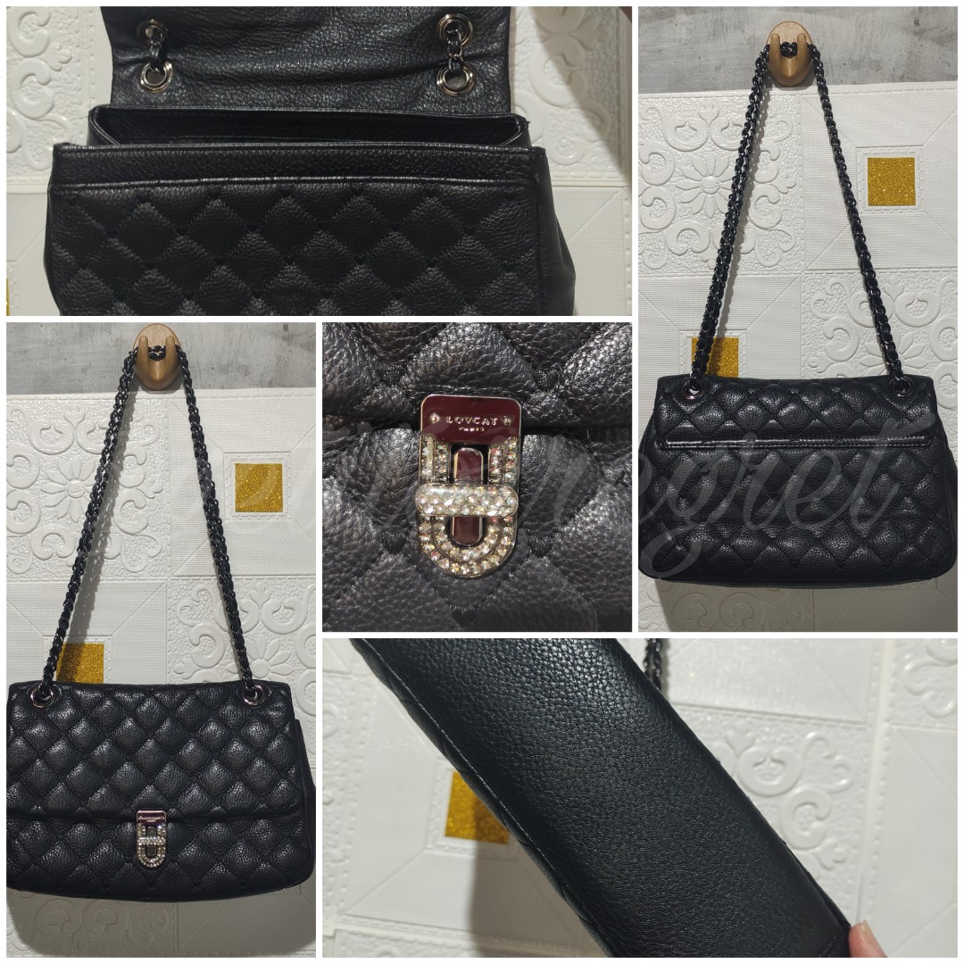 Lovcat Quilted Sling Bag, Luxury, Bags & Wallets on Carousell