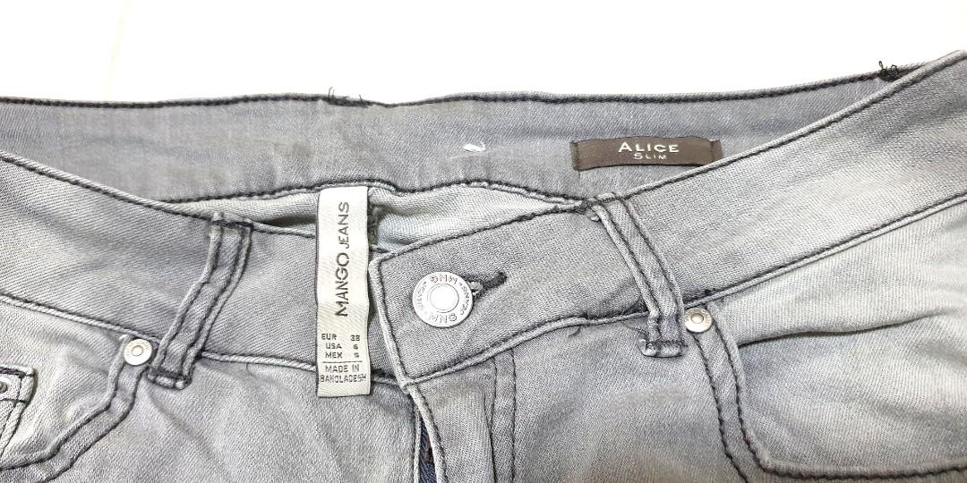 Mango jeans Alice Slim Women s Fashion Bottoms Jeans Leggings on Carousell