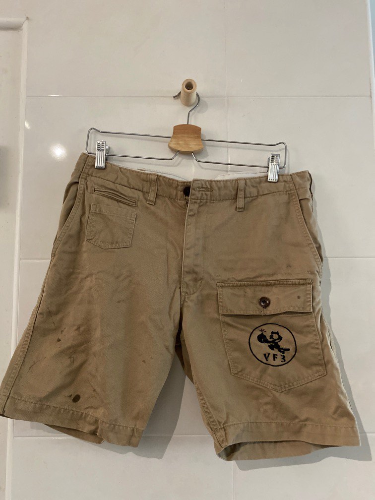 Men Vintage Khaki Shorts, Men's Fashion, Bottoms, Shorts on Carousell