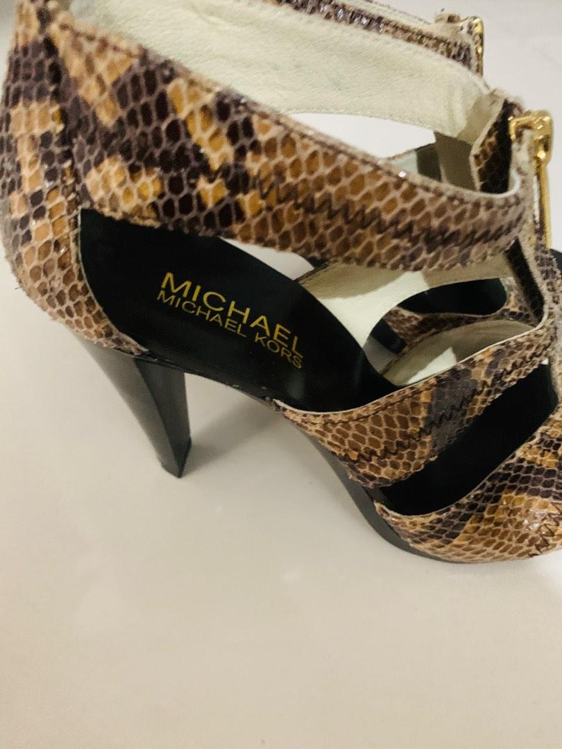 Michael kors snake skin, Women's Fashion, Footwear, Heels on Carousell