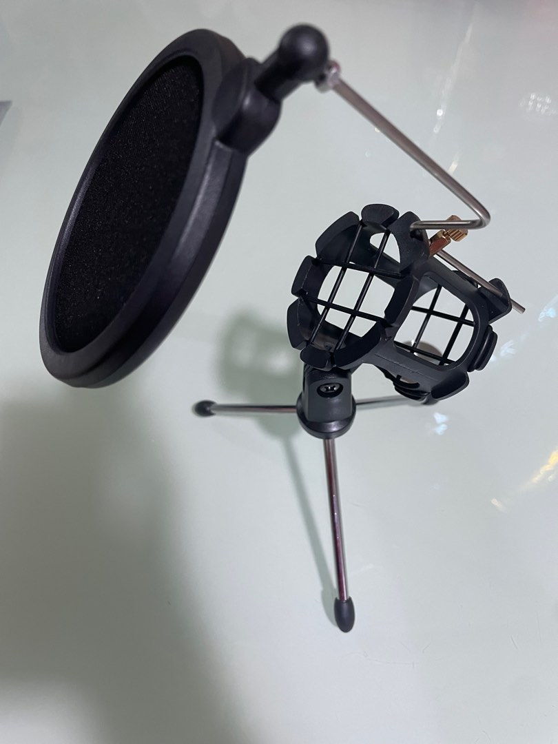 Microphone table stand, Audio, Microphones on Carousell
