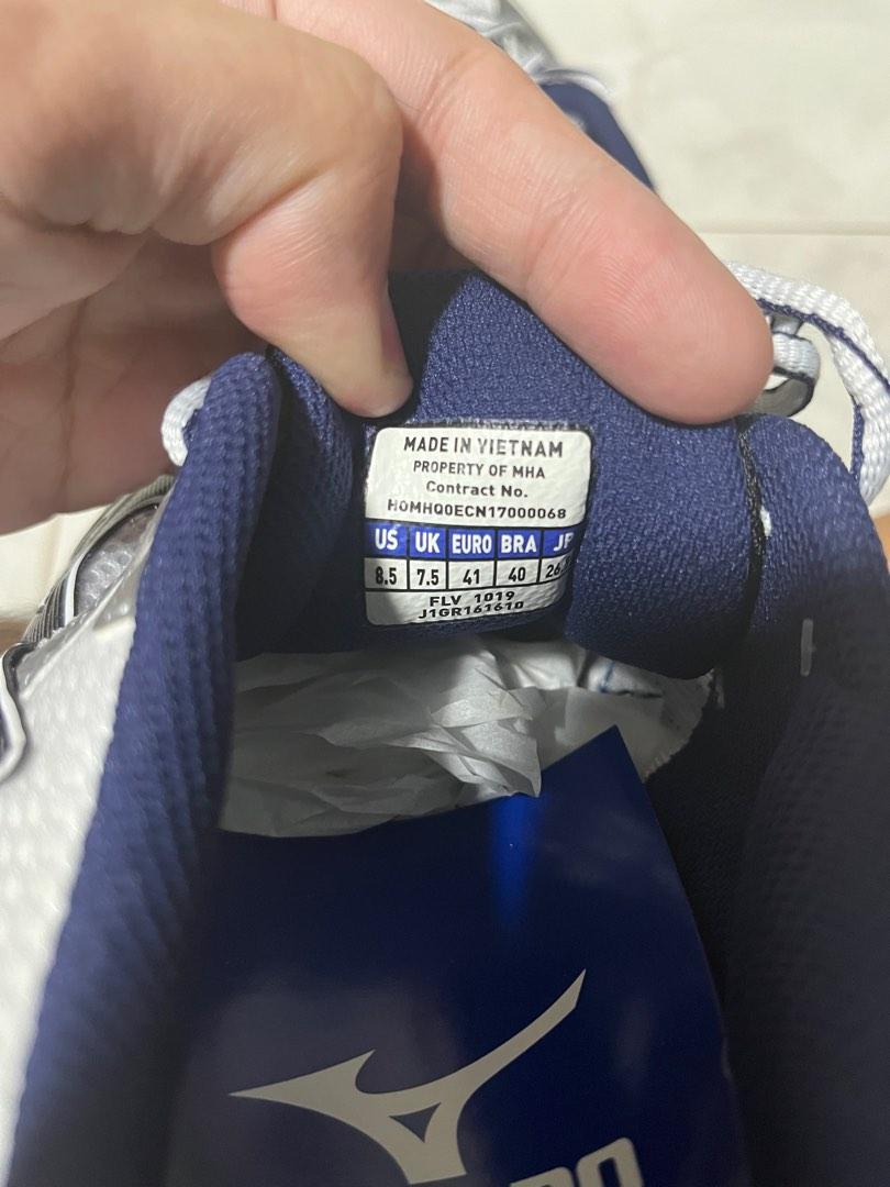 Mizuno shoe size discount