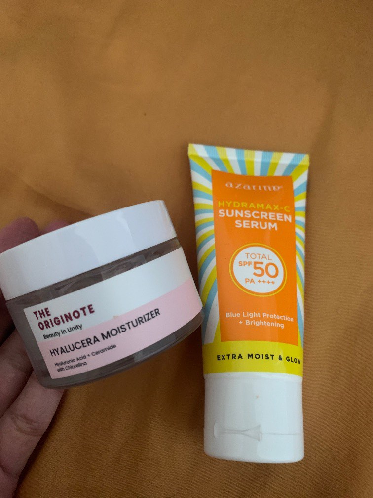 Moisturizer dan Sunscreen azarine, Kesehatan & Kecantikan, Kulit, Sabun