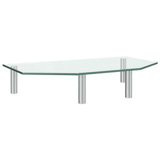 Monitor Stand 45x26x8.6 cm Transparent Glass