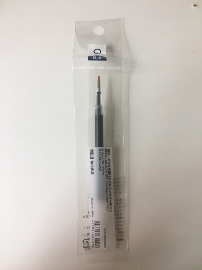 Muji Blueblack Gel Pen Refill 0.5mm