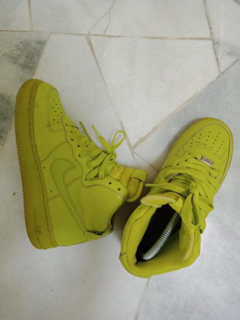 Nike Air Force 1 82 green neon original sneakers shoes
