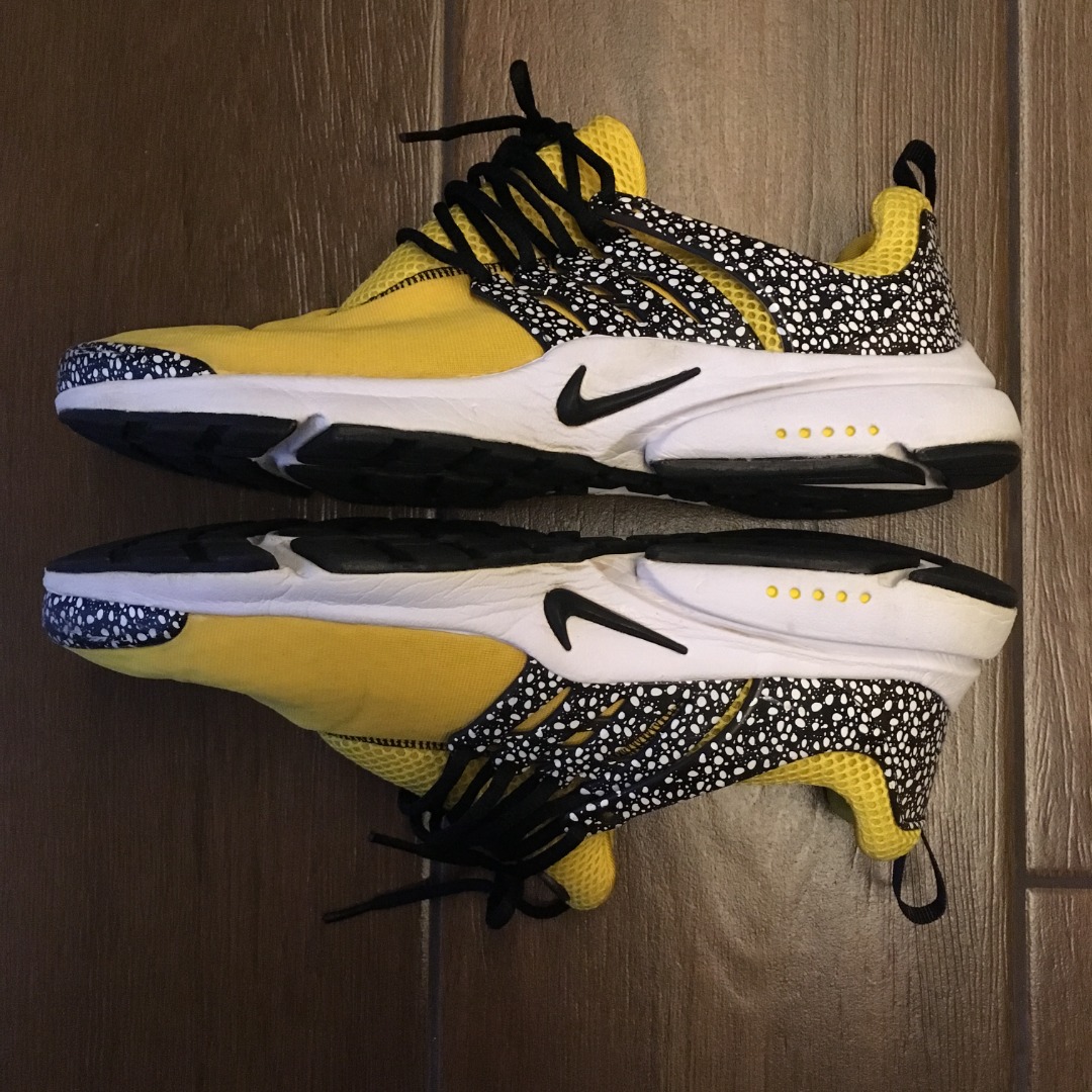 NIKE Air Presto Safari Yellow Black UK9 US10 Men s Fashion