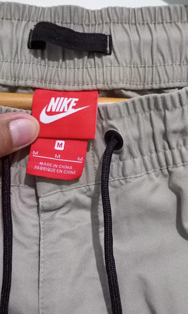 Nike Woven Joggers /Beige, Men's Fashion, Bottoms, Joggers on Carousell