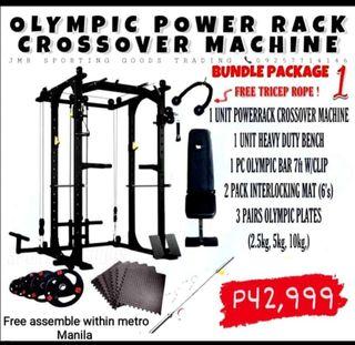 Olympic power rack cross over machine