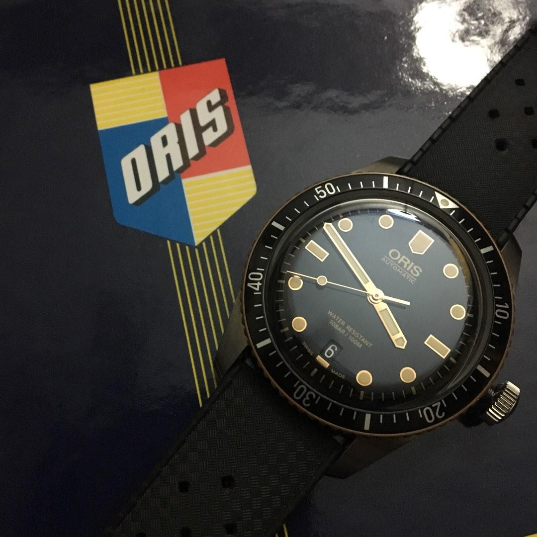 Oris Divers 65 Sixty Five Date Bronze Bezel Automatic 40mm Men Watch Yr.2019 Like New