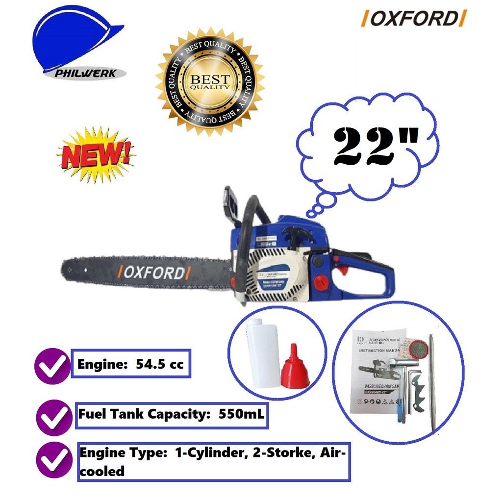 OXFORD Gasoline Chainsaw 22", Commercial & Industrial, Construction
