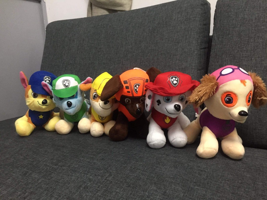 Paw Patrol Stuff Toys Set, Hobbies & Toys, Toys & Games on Carousell