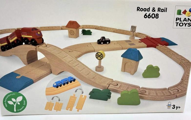 Plan Toys Road and Rail Set Hobbies Toys Toys Games on
