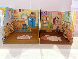 Plush doll house (foldable)