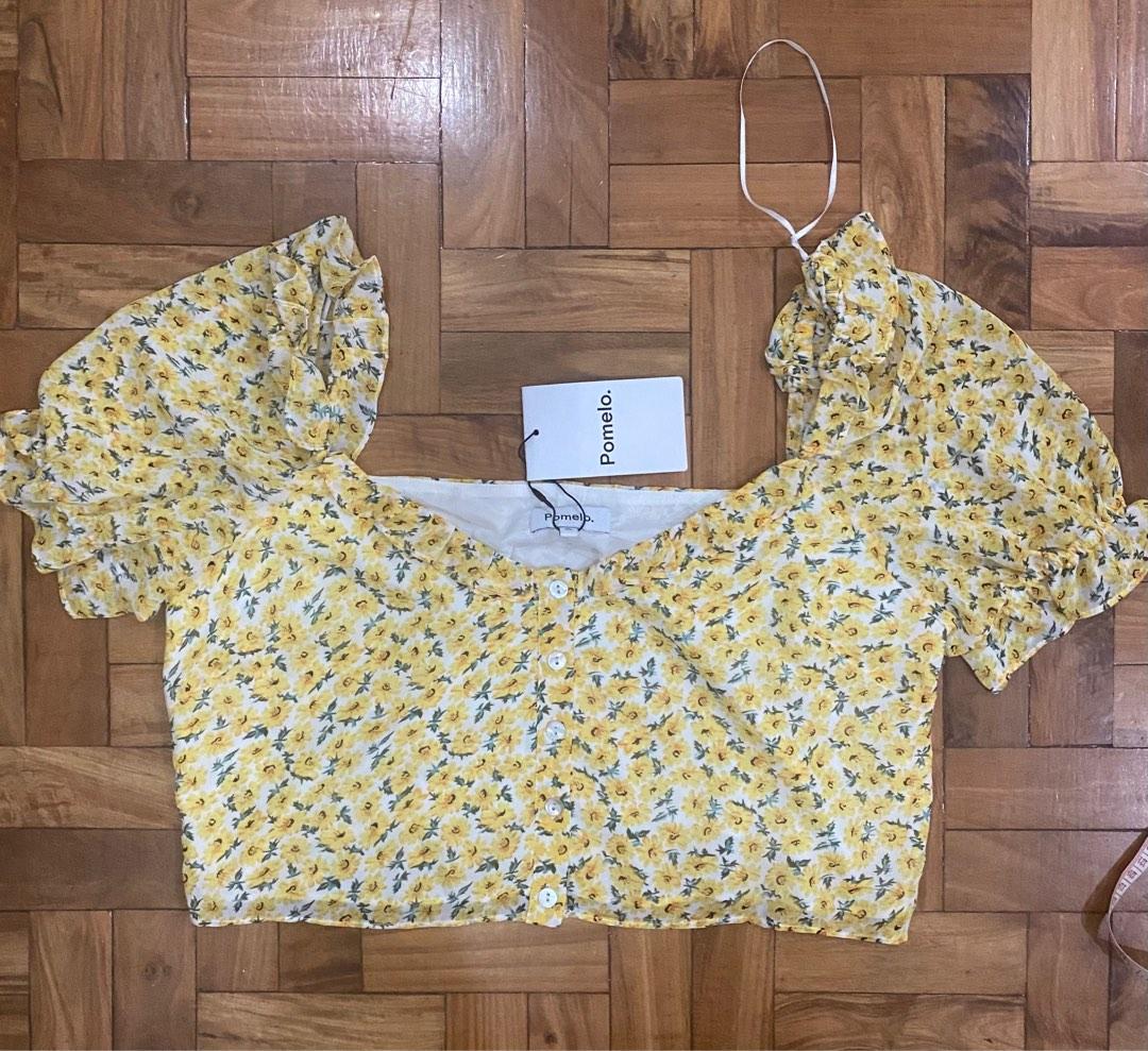 Pomelo singapore yellow top, Women's Fashion, Tops, Others Tops on
