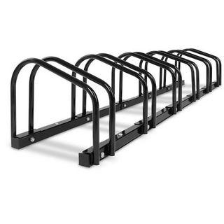 PORTABLE BIKE 6 PARKING RACK BICYCLE INSTANT STORAGE STAND – BLACK